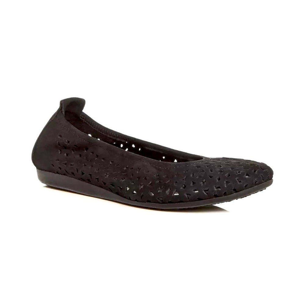 Arche Lilly Size 41, 9-1/2 women’s flat suede shoes in black New in Box